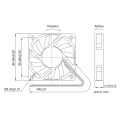 High Air Impedance Axial Fan DC6010 Cooling Fan for High Temperature Environment